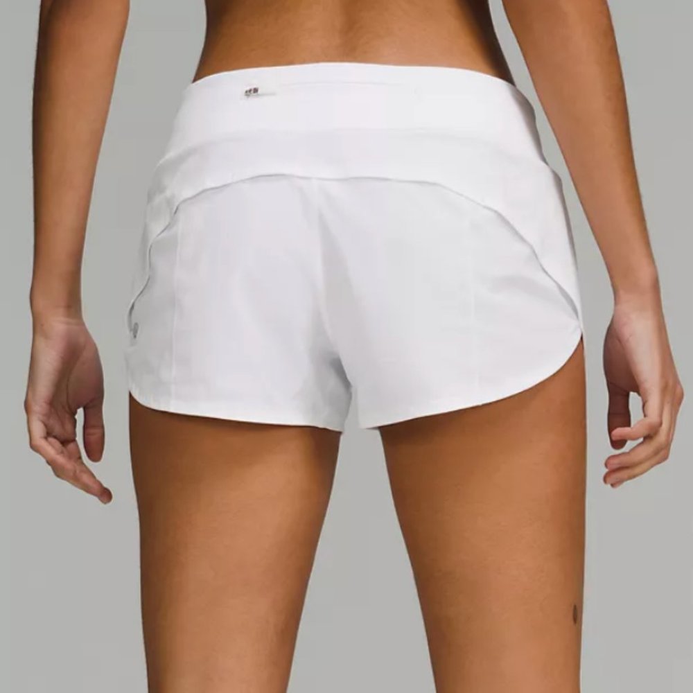 Lululemon Speed Up Low-Rise Lined Shorts in White